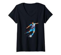 Women's Strong Shot to Score The Game Winning Goal V-Neck T-Shirt