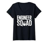 Womens Structural Engineer Crew V-Neck T-Shirt