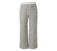 Women's Structured Jersey Culotte-Style Trousers with Cut-Out Patterns COMMA Noir 42