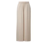 Women's Structured Wide-Leg Viscose Blend Trousers COMMA Beige 40