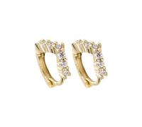 Women's Stud Alloy Earrings Small Hoop Earrings Chic Earrings Delicate Temperament Travel Parties And Other Occasions To Wear Front Hoop Earrings for Women (E, One Size)