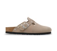 Birkenstock Boston Rivet Suede Narrow Fit Clogs Beige Women - 41