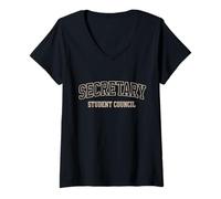 Womens Student Council Secretary School Election Day Athletic-Style V-Neck T-Shirt