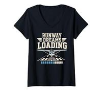 Women's Student Pilot First Solo Flight Pilot in Training Gift V-Neck T-Shirt