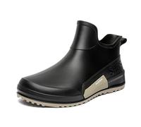 Women's Stylish Ankle Rain Boots, Rubber, Non-Slip, Lightweight, Runs 1 Size Smaller, S-3XL