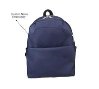 Women'S Stylish Embroidered Backpack Small Boho Shoulder Bag Lightweight Layer Rucksack For Daily Use Travel School (Navy One Size)