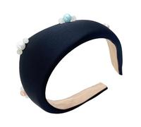 Women's Stylish Headbands With Pearls Decors Wide Crowns Hairhoop For Various Occasion Everyday Wear Headpiece