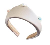 Women's Stylish Headbands With Pearls Decors Wide Crowns Hairhoop For Various Occasion Everyday Wear Headpiece
