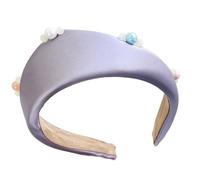 Women's Stylish Headbands With Pearls Decors Wide Crowns Hairhoop For Various Occasion Everyday Wear Headpiece