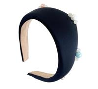 Women's Stylish Headbands With Pearls Decors Wide Crowns Hairhoop For Various Occasion Everyday Wear Headpiece