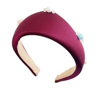 Women's Stylish Headbands With Pearls Decors Wide Crowns Hairhoop For Various Occasion Everyday Wear Headpiece