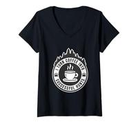 Women's Successful Hunts Hunting Coffee Humor Hunter V-Neck T-Shirt