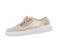 Women's Suede Embroidered Shoes Trendy Designer Comfortable Wedding Shoe Hollow Out Mesh Lightweight Dressy Business Flats Daily Wear Office Sneaker (Beige, 8)