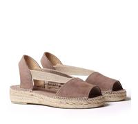 Women's Suede Espadrille - Ella - Taupe, 4 UK - 37 EU