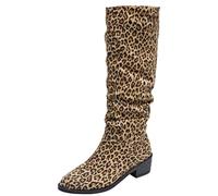 Women's Suede Half Boots, Half Boots, Medieval Boots with Buckle Heel, Block Heel, Ankle Shoes, Ankle Boots, Transition Boots, Block Heel, Mid-Height Boots, Women's Boots, a, 4 UK