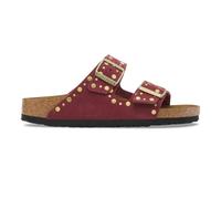Women's suede leather sandals Birkenstock Arizona Rivet Purple 38