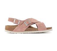 Women's suede leather sandals Birkenstock Tulum Pink 35