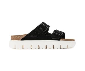 Women's suede leather sandals Papillio Arizona Noir 38 Étroit