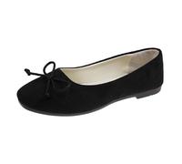 Womens Suede Loafers Candy-Colored French Flat Bowknot Shallow-Mouth Flat Loafers Spring Summer Comfortable Plus Size Slip On Shoes Ladies Dressy Work Business Casual School Shoes Size 3.5-7.5