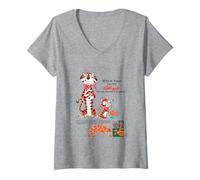 Womens Sugar Frosted Flakes Cereal Tony Tiger Sr & Jr Frosties Ad V-Neck T-Shirt