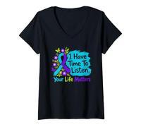 Women's Suicide Prevention Awareness Your Life Matters V-Neck T-Shirt
