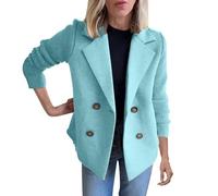 Women's Suits Blazer Jacket Long Sleeve Blouse V Neck Button Down Open Front with Pockets Autumn Fall Women's Suits for Work