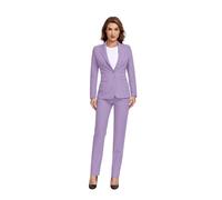 Women's Suits for Work Professional, 2 Piece Office Work Suit Set, Women's Suit Formal Wear, Lilac, S