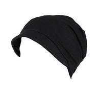 Women's Summer Chemo Cap - Super Soft Slouchy Turban, Bamboo Baseball Cap & Beret Style, Anti-hair Loss Headband Sun Hat for Cancer Patients Hair Loss (black, One Size)