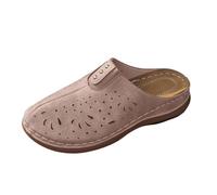 Women's Summer Closed Indoor Slipper, Comfortable Easy to Put on, Casual Breathable Slipper, Comfortable Walking Slipper, Retro Elegant Flip-Flop, Soft Sole Flip Flop