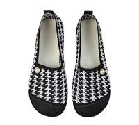 Women's Summer Comfortable Ballet Flats Round Toe Flat Shoes Lightweight, black, 4 UK
