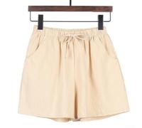 Women's -Summer Cotton Linen -Shorts Casual High Waist Gym Workout Pants | High Waist Linen Shorts Upgraded replacement restores full function and smooth operation.