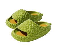 Women's Summer Durian Shaped Slippers Can Be Worn Externally Or at Home Womens Slippers with Backs Fuzzy (B, 7-8)