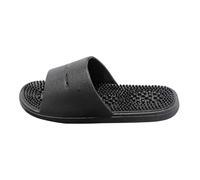 Women's Summer Extra Wide Fit Flat Sandals Acupressure Massage Slippers Men Women Acupuncture Massage Sandals Foot Massager Non Shower Shoes(36/37 EU) Sliders Size 4 Junior Womens Shower (Black,4)