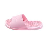Women's Summer Extra Wide Fit Flat Sandals Acupressure Massage Slippers Men Women Acupuncture Massage Sandals Foot Massager Non Shower Shoes(36/37 EU) Sliders Size 4 Junior Womens Shower (Pink,5)