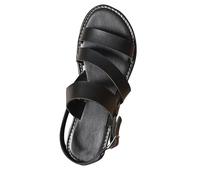 Women's Summer Flats Sandals Clearance Ladies Black Beach Holiday Retro Roman Sandal Low Heel Casual Open Toe Sliders Beach Pool Shoes
