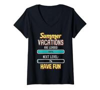 Women's Summer Holidays Summer Holiday Start Beach Holiday V-Neck T-Shirt