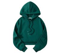 Women's Summer Hoodie, Short Jacket, Women's Chic Sweatshirts, Y2K Hoodie Short Belly Coat Sports Outerwear Coats Outdoor Casual Clothing Running Loungewear Solid Colour Tracksuit Simple Top, Bronze