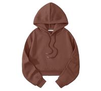 Women's Summer Hoodie, Short Jacket, Women's Chic Sweatshirts, Y2K Hoodie Short Belly Coat Sports Outerwear Coats Outdoor Casual Clothing Running Loungewear Solid Colour Tracksuit Simple Top, Wine, M