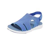 Women's Summer Open Shoes - Sports Sandals with Mesh Upper, blue, 10.5 UK