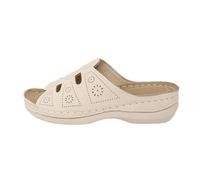 Women's Summer Open Shoes with Wedge - Elegant Beach Beach Slippers | Platform Arch Footbed Sandals Slide Perforated Shoes With Non-Slip Sole Soft Slipper Lightweight Comfortable