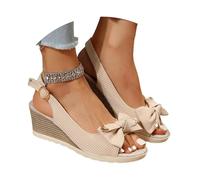 Women's Summer Sandals Comfortable Casual Sandals Comfortable Sandals Ideal for Summer Walks on the Beach Mid Heel Open Toe Easy to Put On