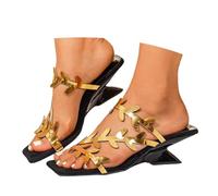 Women's Summer Sandals Comfortable Women's Shoes Trendy Wedge Heel Sandals Open Toe Mules Comfortable And Casual Summer Shoes With Arch Support Party