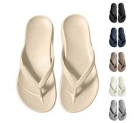 Women's Summer Sandals Non-Slip Beach Pool Shower Comfortable with Arch Support Lightweight for Holiday Home Garden Elegant Matte Cross Straps, Khaki 2, 4 UK