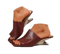 Women's Summer Sandals Sports Square Lightweight with Open Heel Slip on, Casual Versatile Sandals for Women, Comfortable Suitable for Beach Holidays and Leisure
