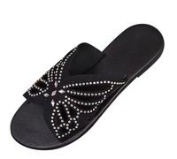 Women'S Summer Shoes Butterfly Sandals For Women Retro Womens Hiking Slippers Open Toe Women (Black, 5.5)