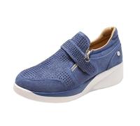 Women's Summer Shoes Comfortable 2026 Large Round Toe Rhinestone Women's Trainers, Comfortable, Single Shoes, Elegant Breathable Black Summer Shoes, blue, 5 UK