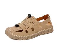 Womens summer Slip on shoes Elastic Strap Arch Walking Sandals, Hot Season Soft Flat Cushion Lightweight Porous Flats Closed Toe Dressy Beach Resort Footwear