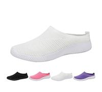 Women's Summer Slippers Men's Lightweight Breathable Garden Shoes Slip On Slippers Summer Outdoor Non-Slip Slippers Comfortable House Mules Soft Walking Shoes Leisure Shoes, White, 4 UK