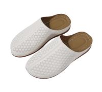 Women's Summer Slippers, Mules, Women's Comfortable Wedge Sandals, Leisure Beach Shoes, Platform Sandals, Large Size Slippers, Block Heel Summer Shoes, Wide Fit Women's Sandals, White, 5 UK