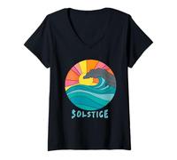 Women's Summer Solstice The Summer Solstice Festival V-Neck T-Shirt